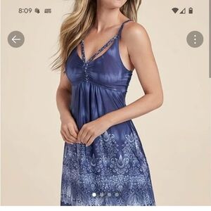 VENUS Blue Paisley Pattern Dress